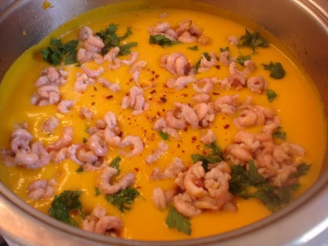 Kürbissuppe mit Nordseekrabben - Rezept - Bild Nr. 14