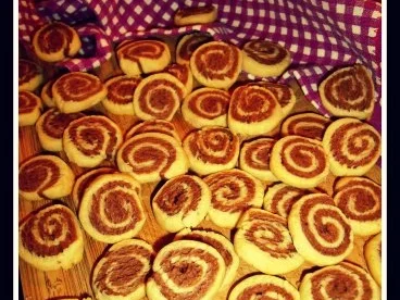 Rezept: Marzipan-Schoko-Spiralenkekse Marzipan-Schoko-Spiralenkekse - Rezept