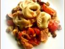 Tortellini mit Ziegenfrischkäse-Füllung und Feigen-Tomaten-Ragout - Rezept