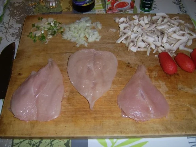 Cordonbleu mit Tomatenrisotto und Champignongemüse. - Rezept - Bild Nr. 5