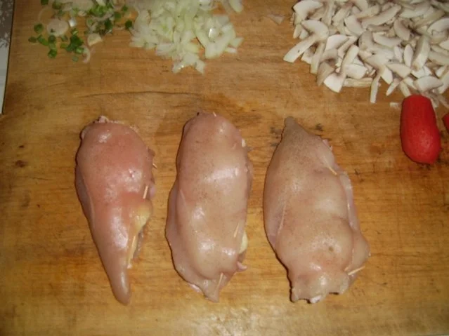 Cordonbleu mit Tomatenrisotto und Champignongemüse. - Rezept - Bild Nr. 7