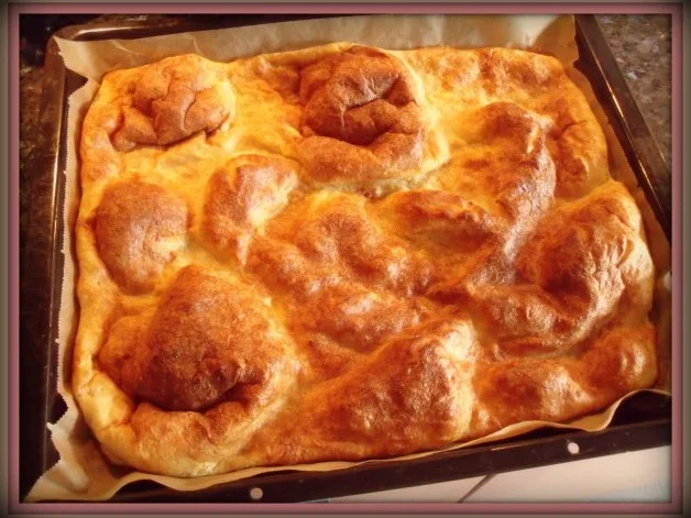 Rezept: Süßspeise: Bergiger Ofenpfannkuchen Süßspeise: Bergiger Ofenpfannkuchen - Rezept