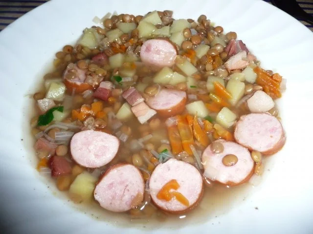Linsensuppe mit Wiener. - Rezept - Bild Nr. 2