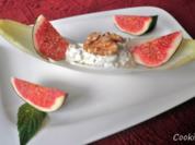 Chicoree - Boot mit Frischkäse und Feigen - Rezept
