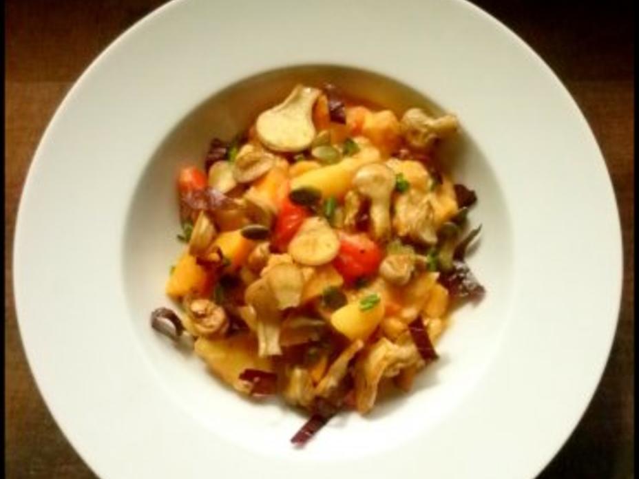Scharfes Kartoffel Kürbis Ragout - schnell &amp; einfach - von schwarzmond