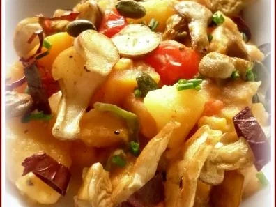 Rezept: Scharfes Kartoffel-Kürbis-Ragout Scharfes Kartoffel-Kürbis-Ragout - Rezept