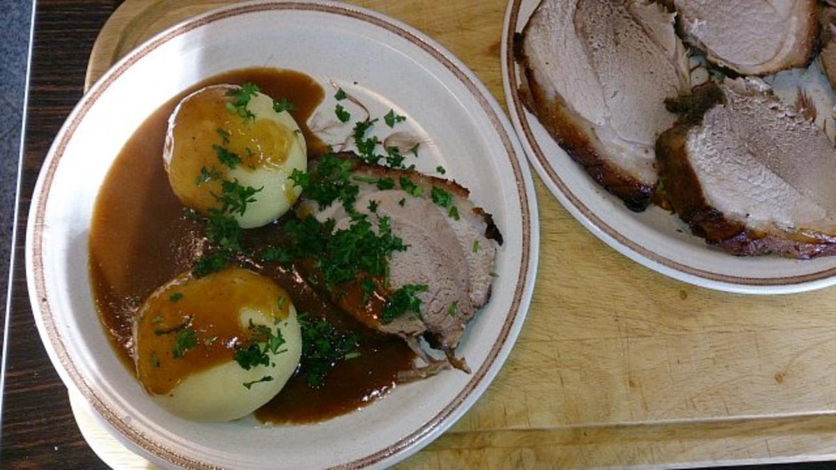 Bilder für Krustenschweinebraten Schweinebraten, Braten, wos guads! - Rezept