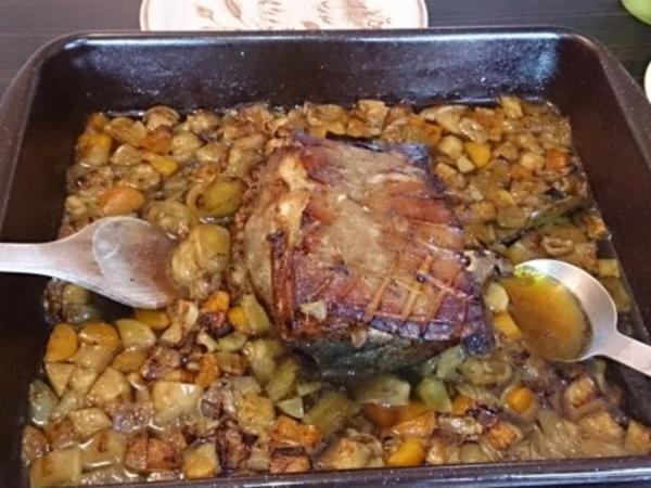 Krustenschweinebraten Rezept, Krustenschweinebraten Schweinebraten, Braten, Wos Guads!