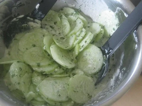 NT-Pute mit Möhrenreis und Gurkensalat - Rezept - Bild Nr. 2