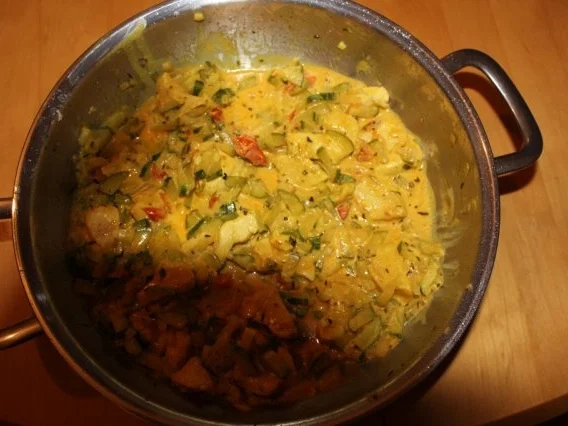 Rezept: Hühnchenbrust mit Zucchini alla Werner Hühnchenbrust mit Zucchini alla Werner - Rezept