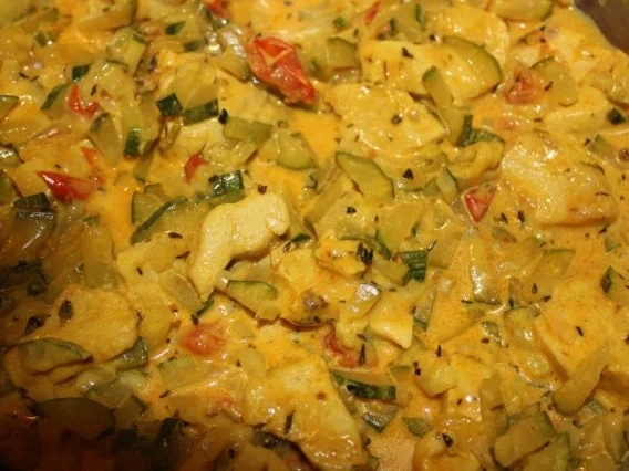 Rezept: Hühnchenbrust mit Zucchini alla Werner Bild Nr. 2 Hühnchenbrust mit Zucchini alla Werner - Rezept - Bild Nr. 2