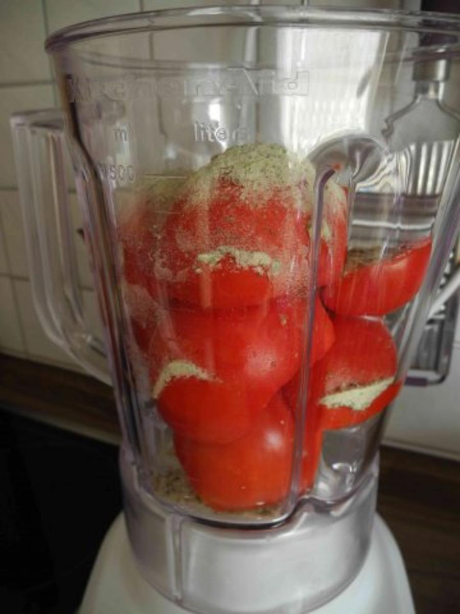 Vegan : Tomaten - Möhrensoßen mit Soja - Leberkäse - Rezept - Bild Nr. 5