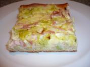 Porreeblechkuchen mit Quark-Öl-Teig - Rezept