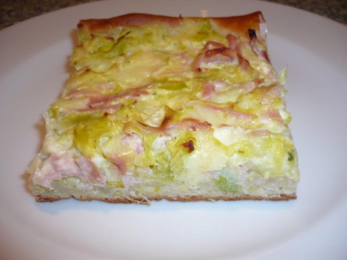 Porreeblechkuchen mit QuarkÖlTeig Rezept kochbar.de