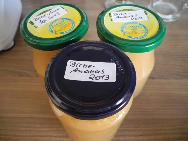 Marmelade : Birnen - Ananasmus - Rezept