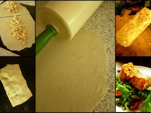 Rezept: Kürbis-Strudel mit herbstlichem Salat Bild Nr. 2 Kürbis-Strudel mit herbstlichem Salat - Rezept - Bild Nr. 2