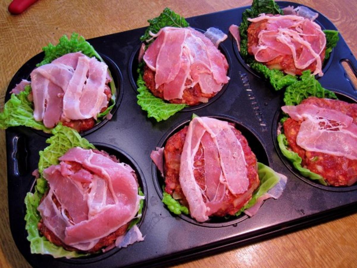Kleine Hackbraten aus der Muffin Form - einfach - von mimi