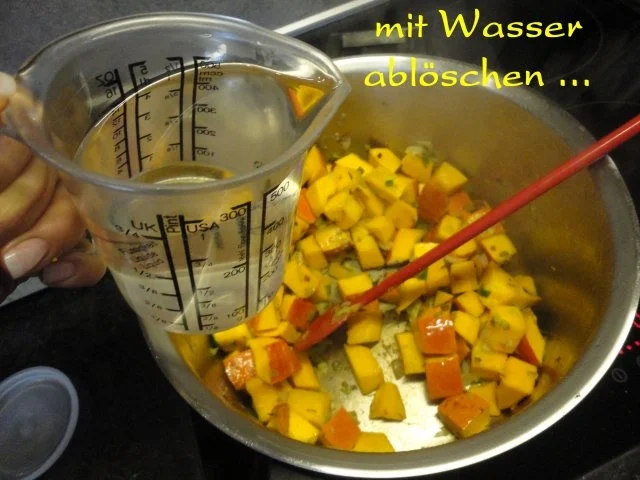 Kürbis Curry mit Creme Sauce - Rezept - Bild Nr. 7