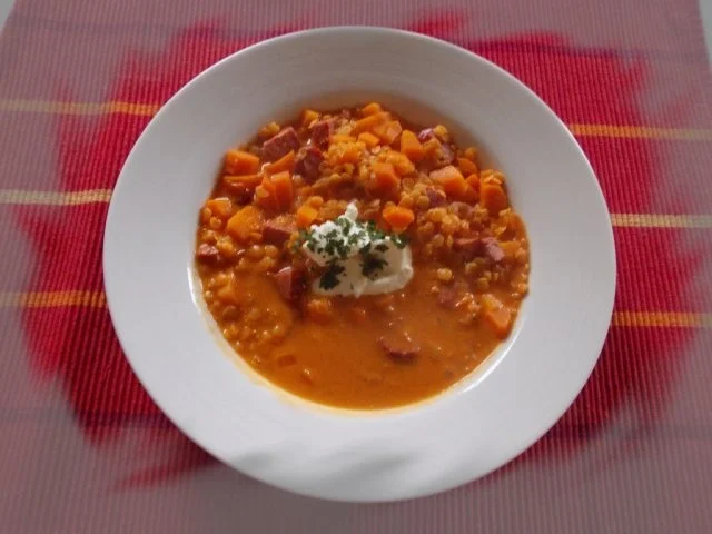Rezept: Rote Linsen Suppe Bild Nr. 4 Rote Linsen Suppe - Rezept - Bild Nr. 4