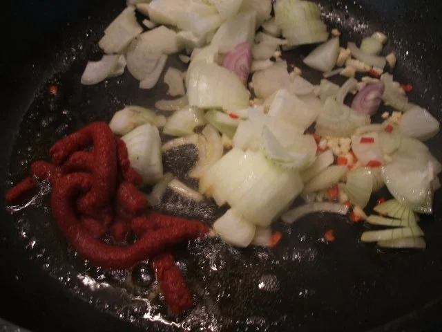 Fleisch: Szegediner Gulasch mit Böhmischen Knödeln - Rezept - Bild Nr. 4