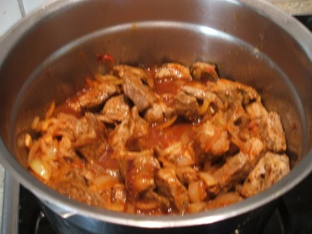 Fleisch: Szegediner Gulasch mit Böhmischen Knödeln - Rezept - Bild Nr. 6