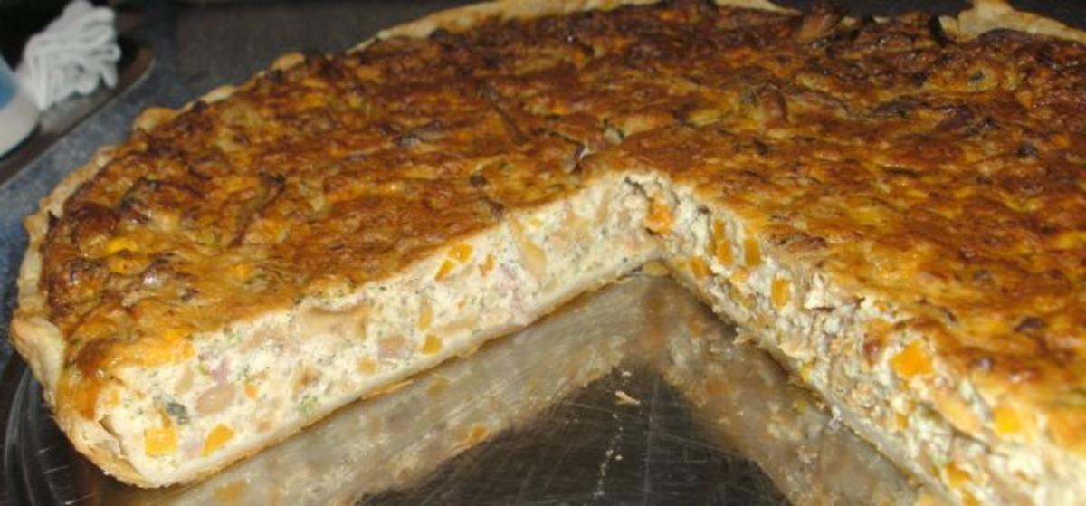 Rezept: Pfifferlingstarte Bild Nr. 2 Pfifferlingstarte - Rezept - Bild Nr. 2