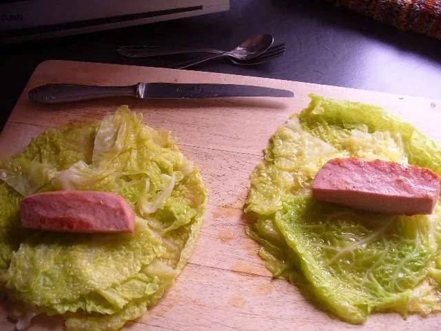 Wirsingröllchen mit Leberkäse - Rezept - Bild Nr. 8