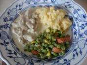 Kalbsgeschnetzeltes mit Steckrübenstampf und Buttergemüse - Rezept
