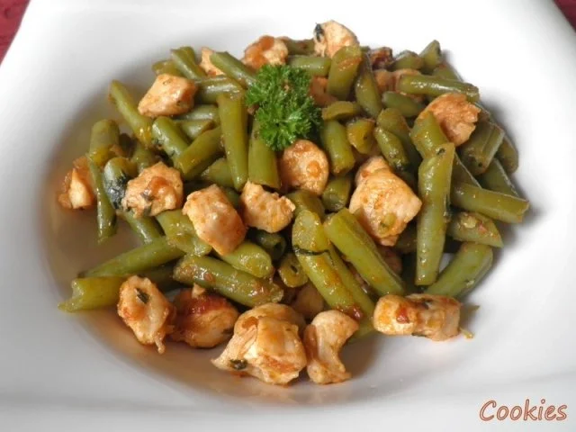 Rezept: Scharfe Bohnen - Hähnchen - Pfanne Scharfe Bohnen - Hähnchen - Pfanne - Rezept