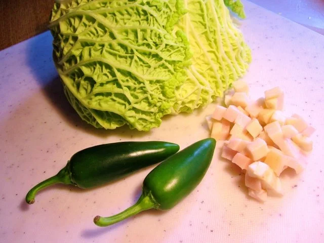 Rezept: Wirsinggemüse mit scharfen Jalapenos Bild Nr. 2 Wirsinggemüse mit scharfen Jalapenos - Rezept - Bild Nr. 2