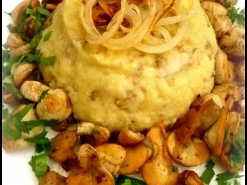 Steinpilz-Kartoffelpüree mit Flaschenbovisten - Rezept - Bild Nr. 6