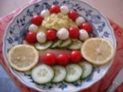 Zucchinicreme mit Forellenfilets und Cherry Rispentomaten - Rezept