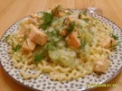 Pasta mit Gurke und Lachs - Rezept