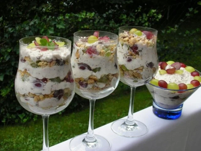 Weintrauben Dessert mit Quark - Joghurtcreme - Rezept - Bild Nr. 2