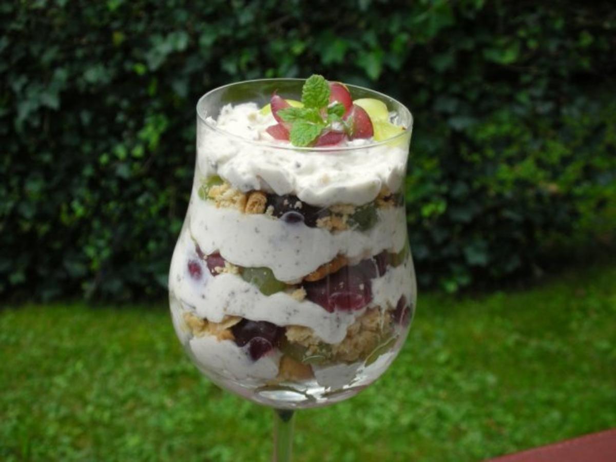 Weintrauben Dessert mit Quark - Joghurtcreme - Rezept - kochbar.de