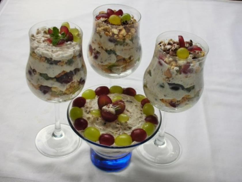 Weintrauben Dessert mit Quark - Joghurtcreme - Rezept - kochbar.de