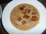 Kartoffel - Sellerie - Suppe mit Steinpilzen, Crandbeeries, Walnüsse + Coutons ! - Rezept