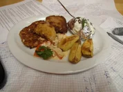 Variation von Schnitzel und Kartoffel - Rezept