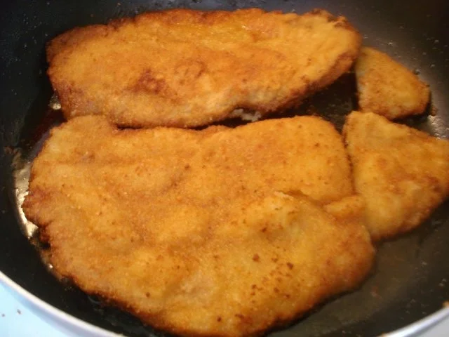 Riesen Wiesn-Schnitzel mit grünen Bohnen und Kohlrabi-Kartoffelstampf - Rezept - Bild Nr. 5