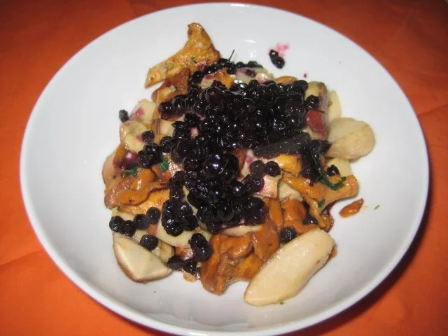 Rezept: Pilze an Holundersauce Pilze an Holundersauce - Rezept