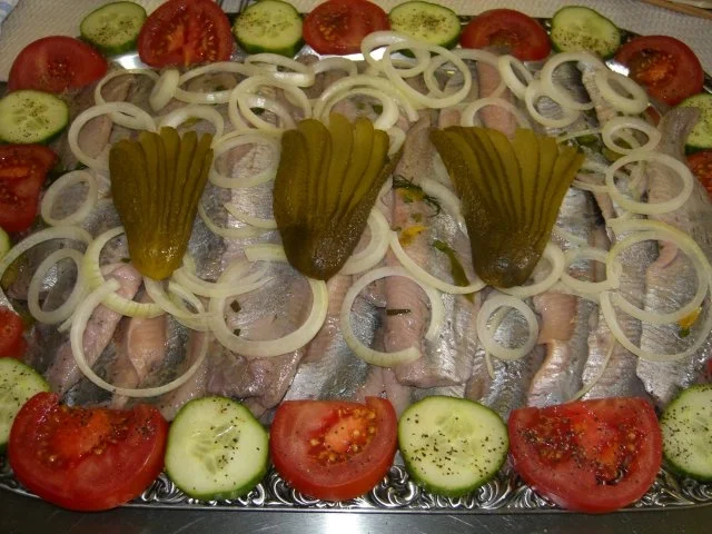 Rezept: Matjesplatte Nordsee Matjesplatte Nordsee - Rezept