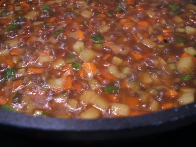 Fleisch: Hackfleischpfanne mit Gemüse - Rezept - Bild Nr. 6