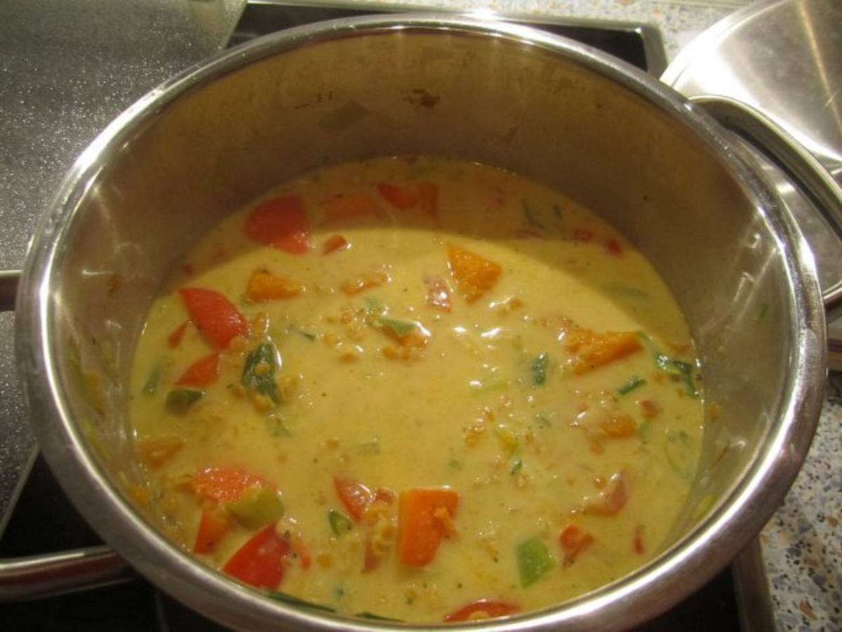 Kürbis-Kokos-Suppe mit roten Linsen - Rezept - Bild Nr. 8