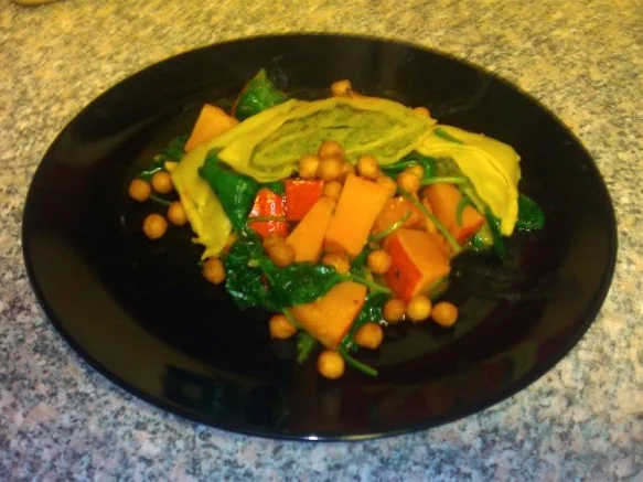 Maultaschen mit Kürbis und Spinat - Rezept