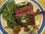 Mariniertes Rinderfiletsteak mit grünen Bohnen - Rezept