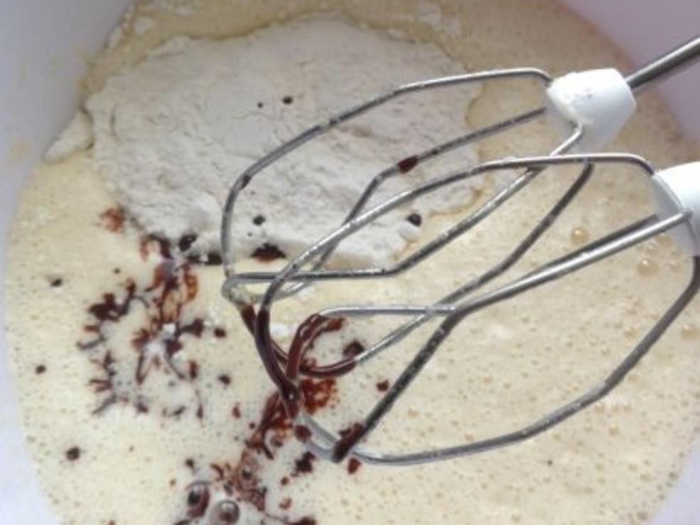 Schoko kaffee Kuchen mit Vanillesahne - einfach - von nannsi