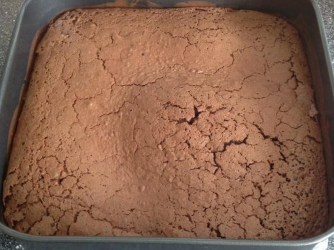 Schoko kaffee Kuchen mit Vanillesahne - einfach - von nannsi