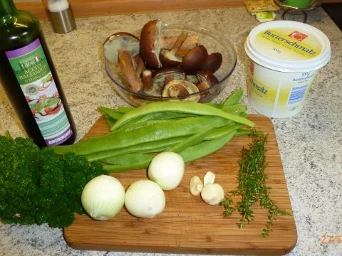 Pilze mit Feuerbohnen - Rezept - Bild Nr. 2