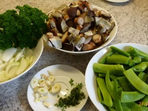 Pilze mit Feuerbohnen - Rezept - Bild Nr. 3