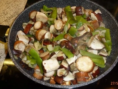 Pilze mit Feuerbohnen - Rezept - Bild Nr. 6